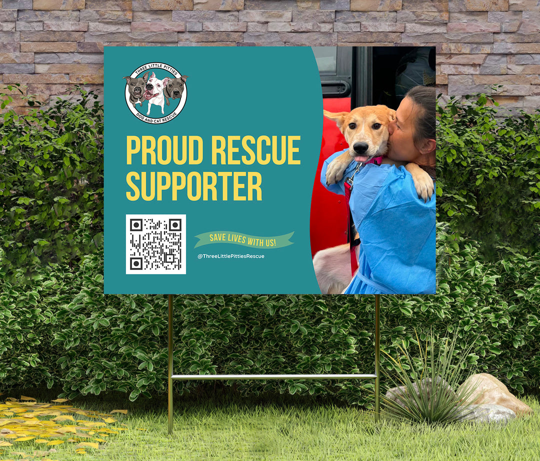 Three Little Pitties Yard sign