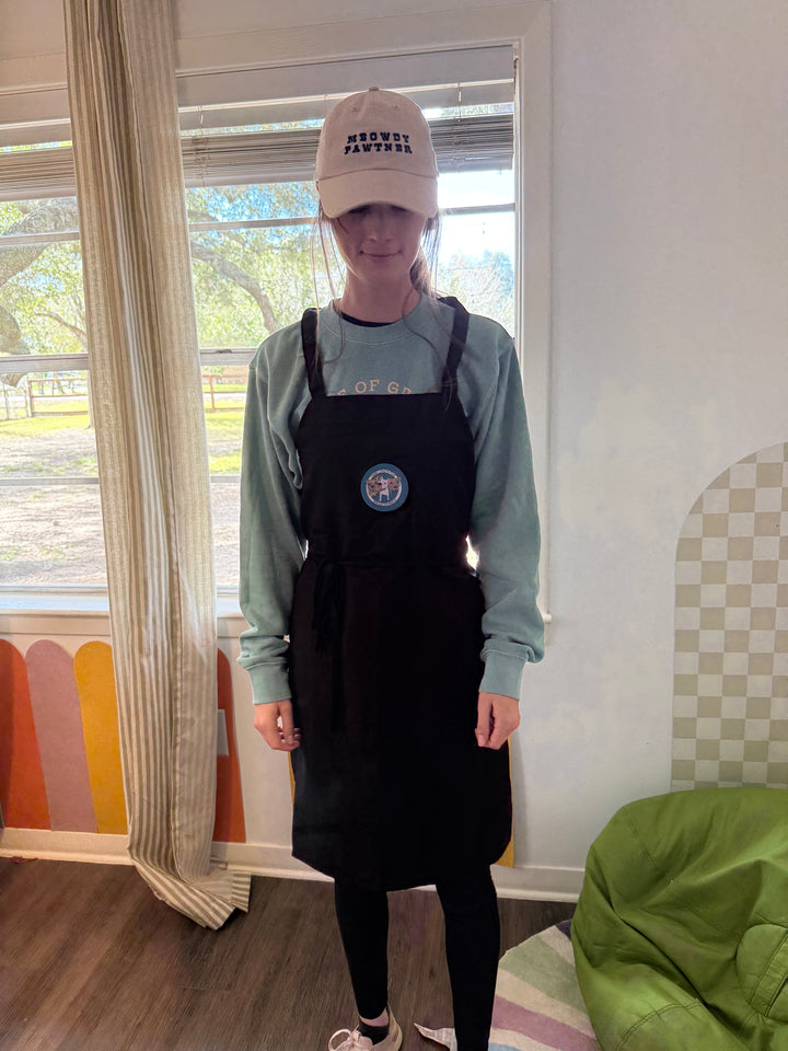 Three Little Pitties Rescue Logo Apron