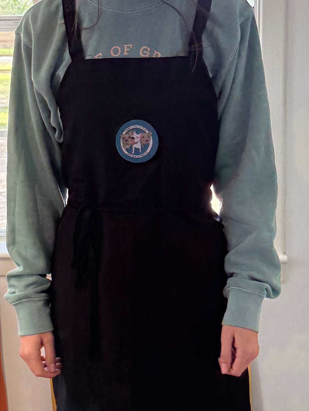 Three Little Pitties Rescue Logo Apron