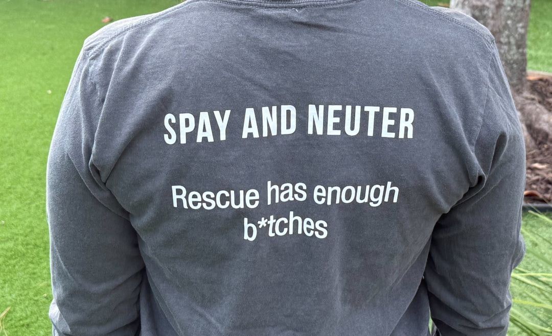 3LP Long Sleeve Logo with Spay/Neuter Quote