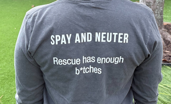3LP Long Sleeve Logo with Spay/Neuter Quote