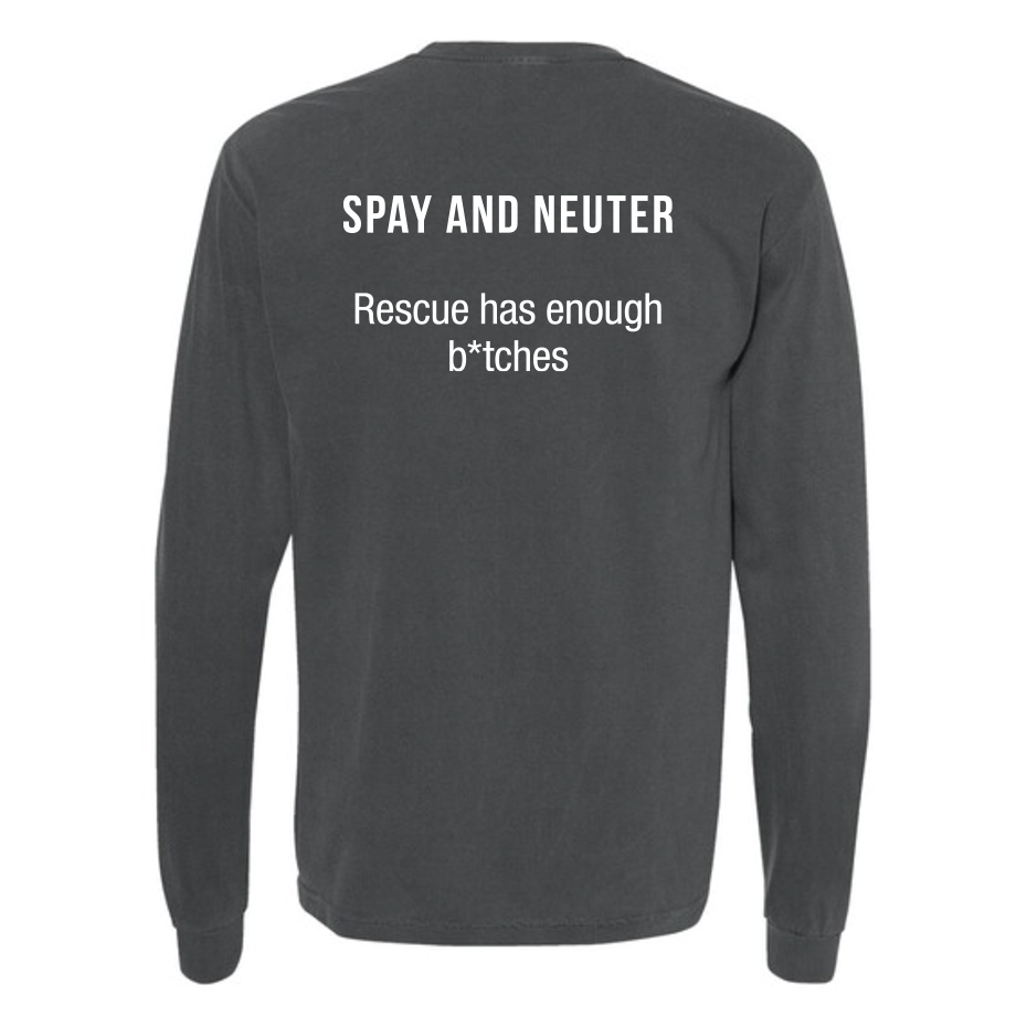 3LP Long Sleeve Logo with Spay/Neuter Quote