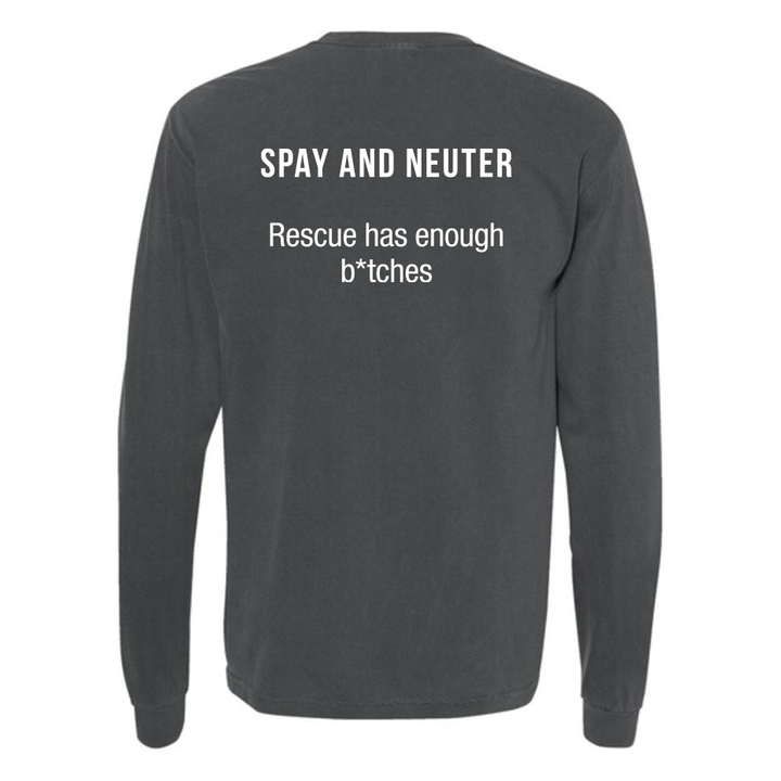 3LP Long Sleeve Logo with Spay/Neuter Quote