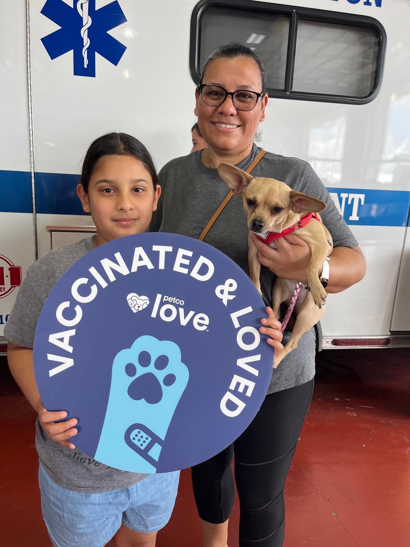Three Little Pitties Rescue community outreach event